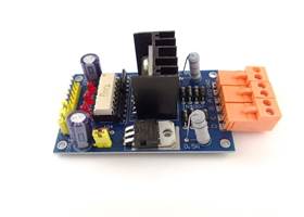 L298N Motor Driver Board with Optical Isolation - side view